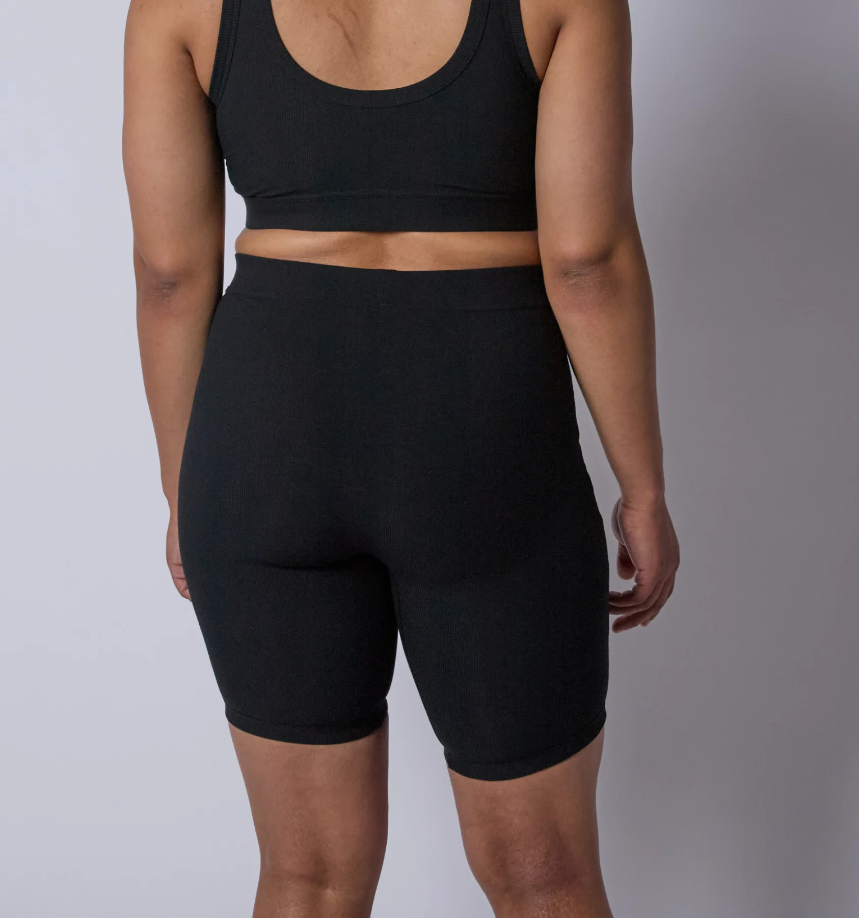 Bamboo Rib 9" Boxer Briefs - Black