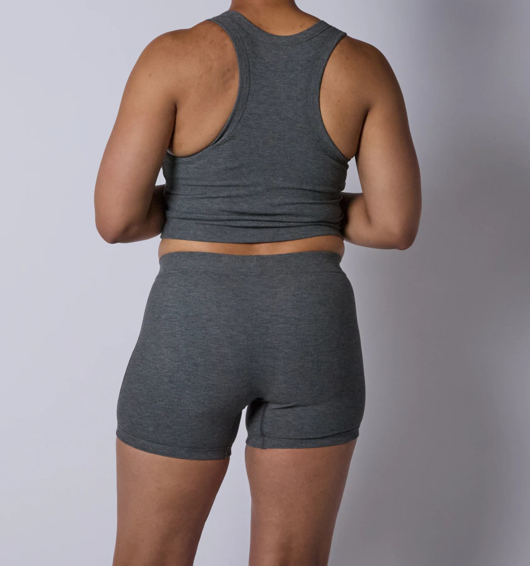 Bamboo Rib 4.5" Trunks - Heather Gray