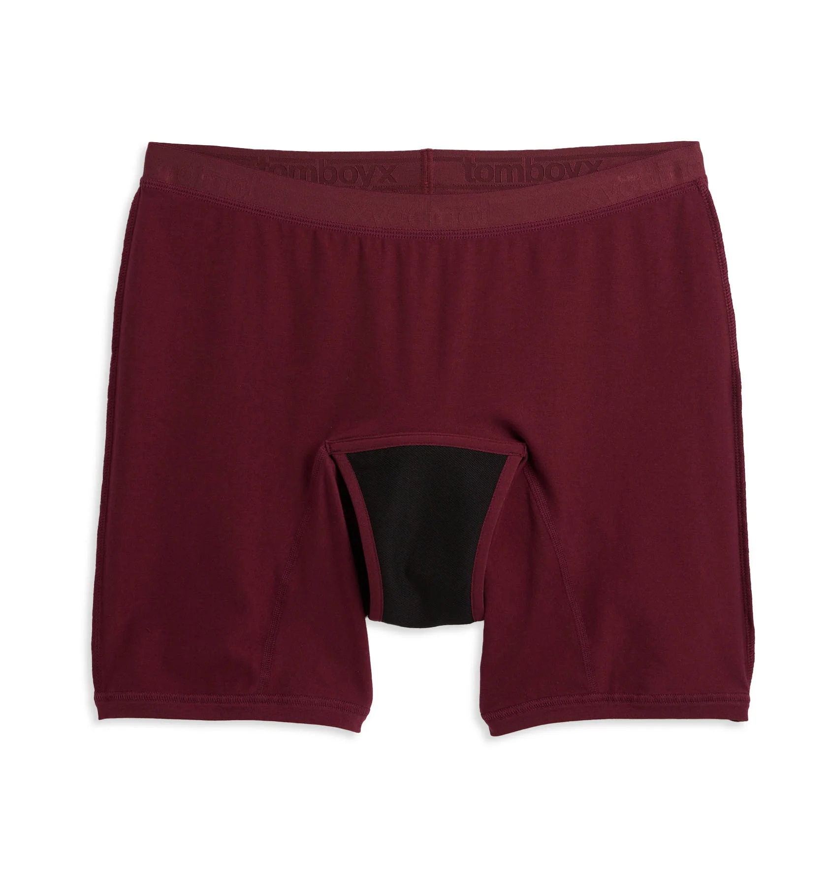 First Line Period 9" Boxer Briefs - Black Cherry