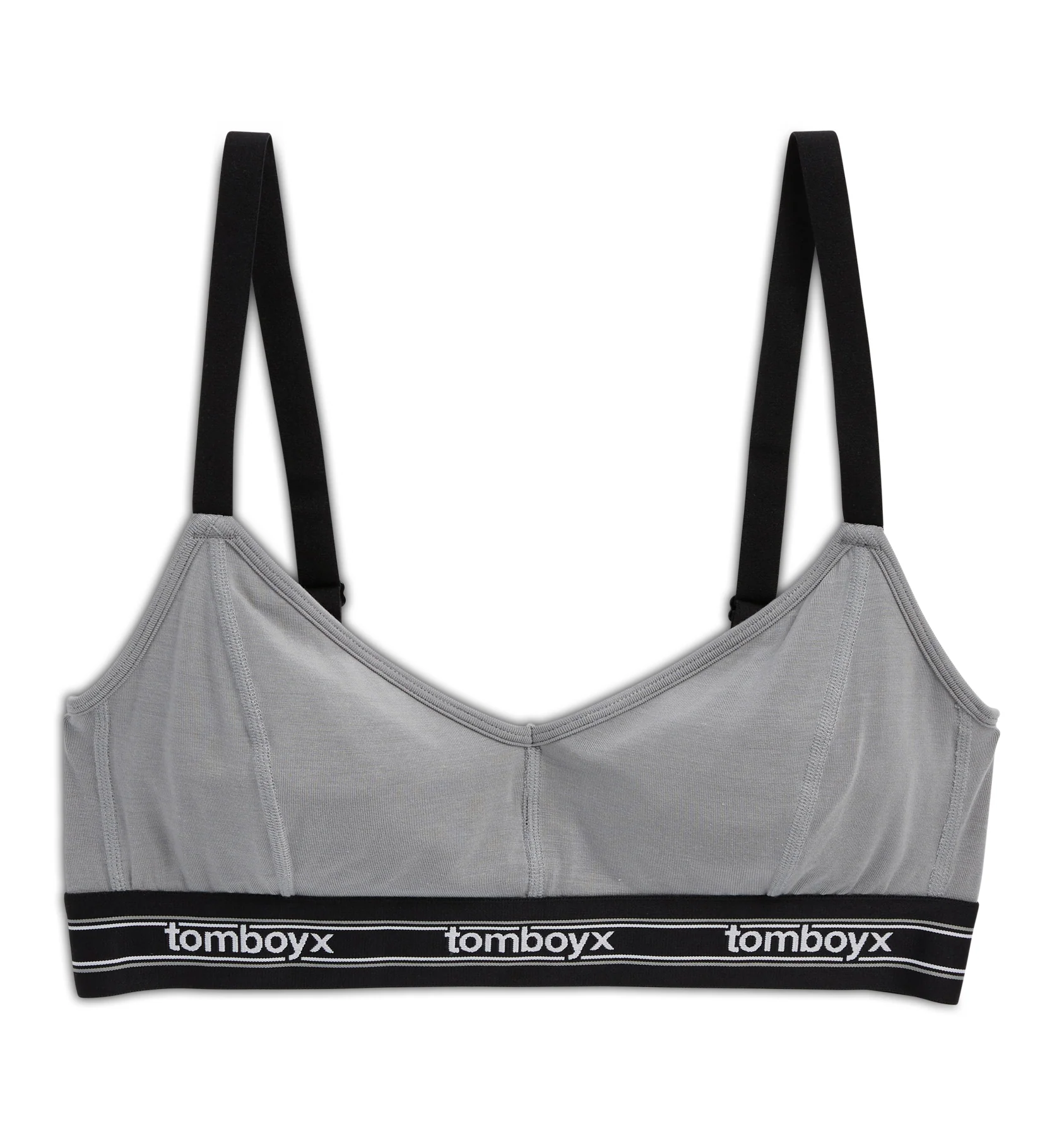 Adjustable Triangle Bralette - TENCELâ¢  Modal Ultimate Gray
