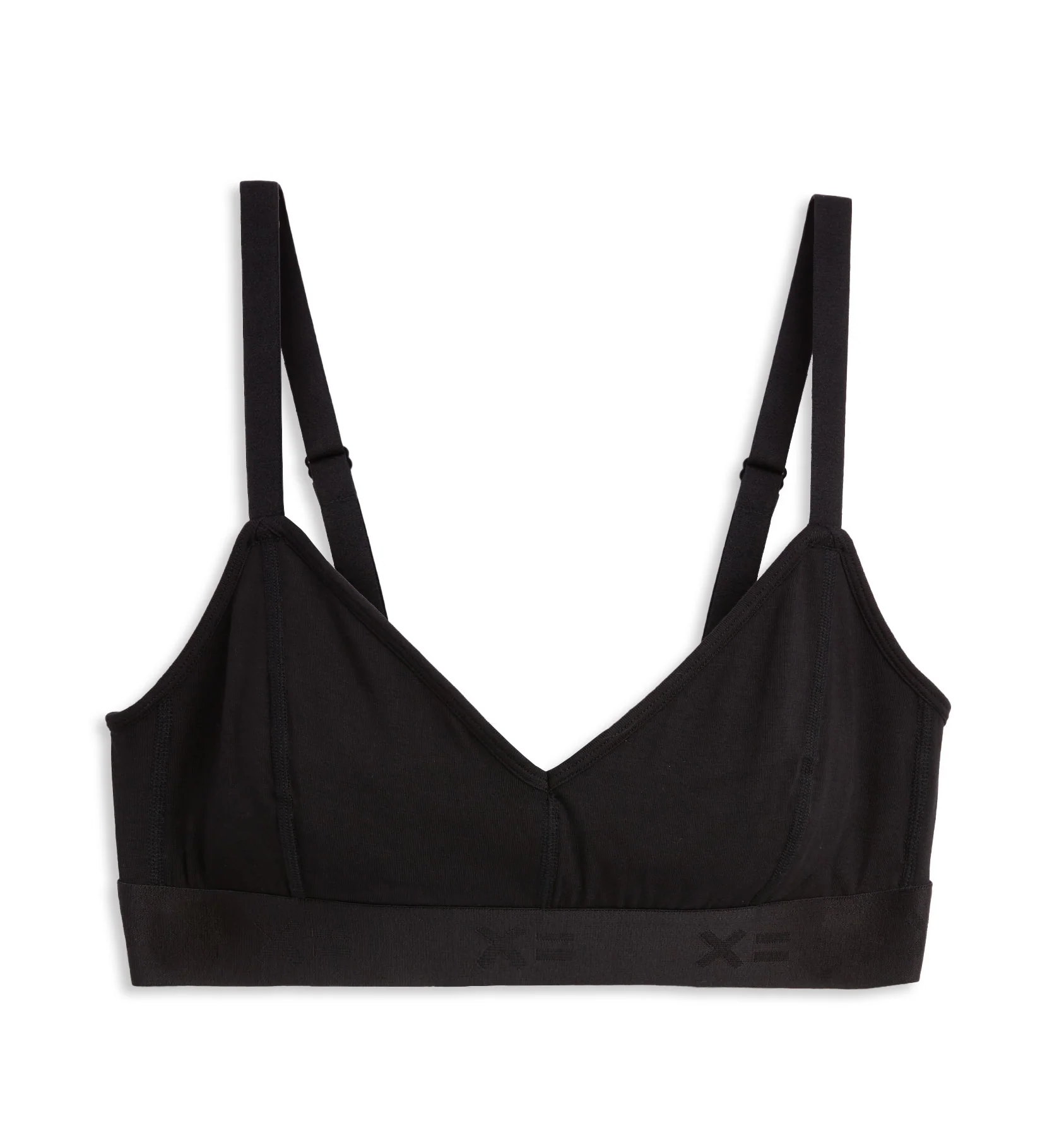 Adjustable Triangle Bralette - TENCELâ¢ Modal Black