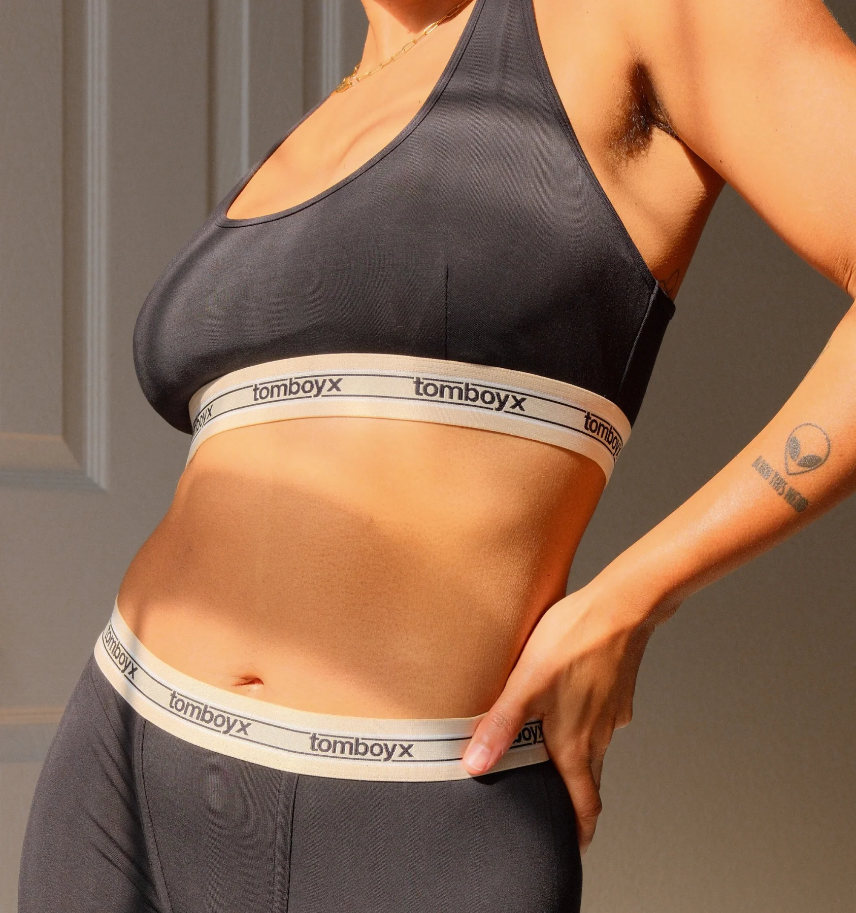 All Day Bralette - TENCELâ¢  Modal Retro Black