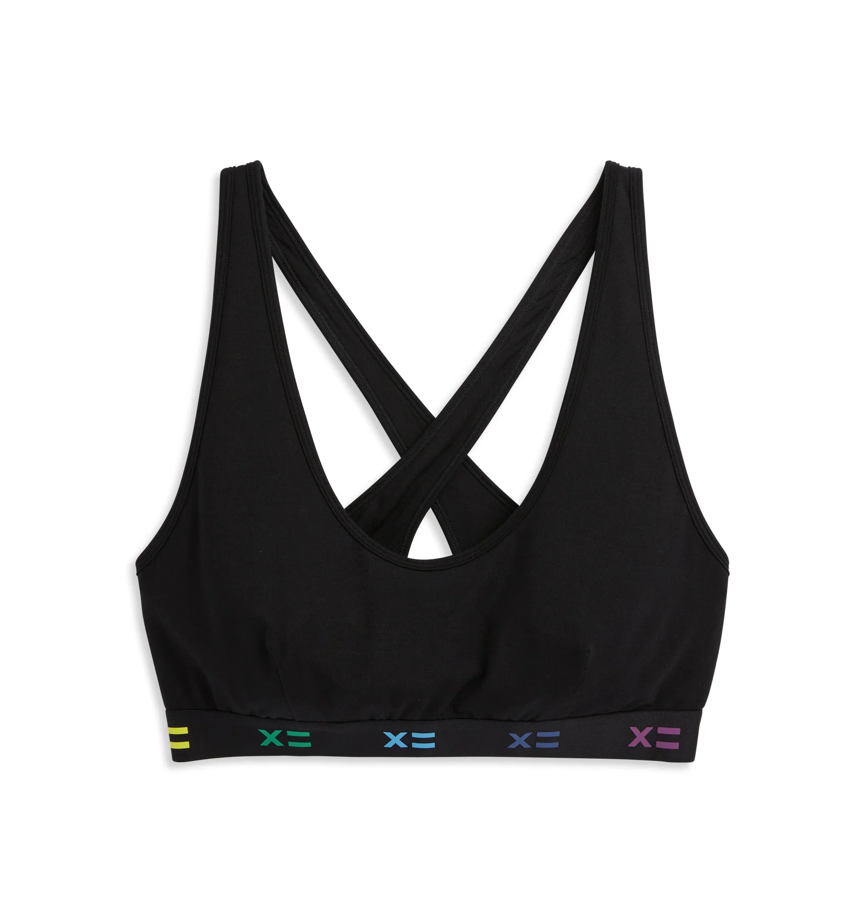 All Day Bralette - TENCELâ¢ Modal Black X= Rainbow