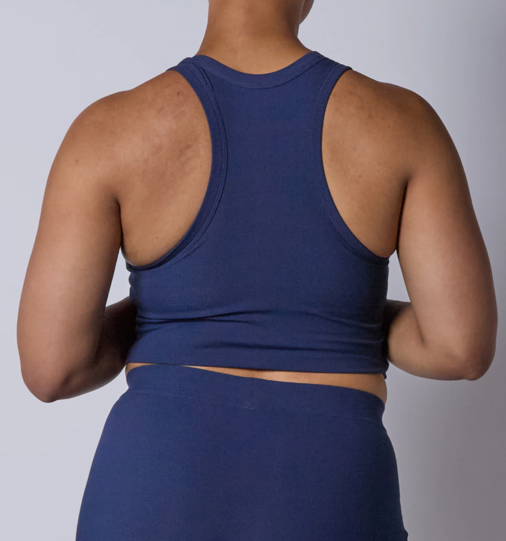 Bamboo Rib Bra Top - Future Dusk