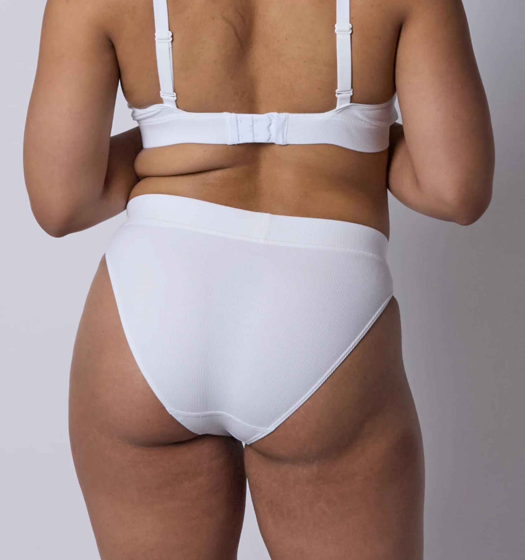 Bamboo Rib Cheeky - Bright White