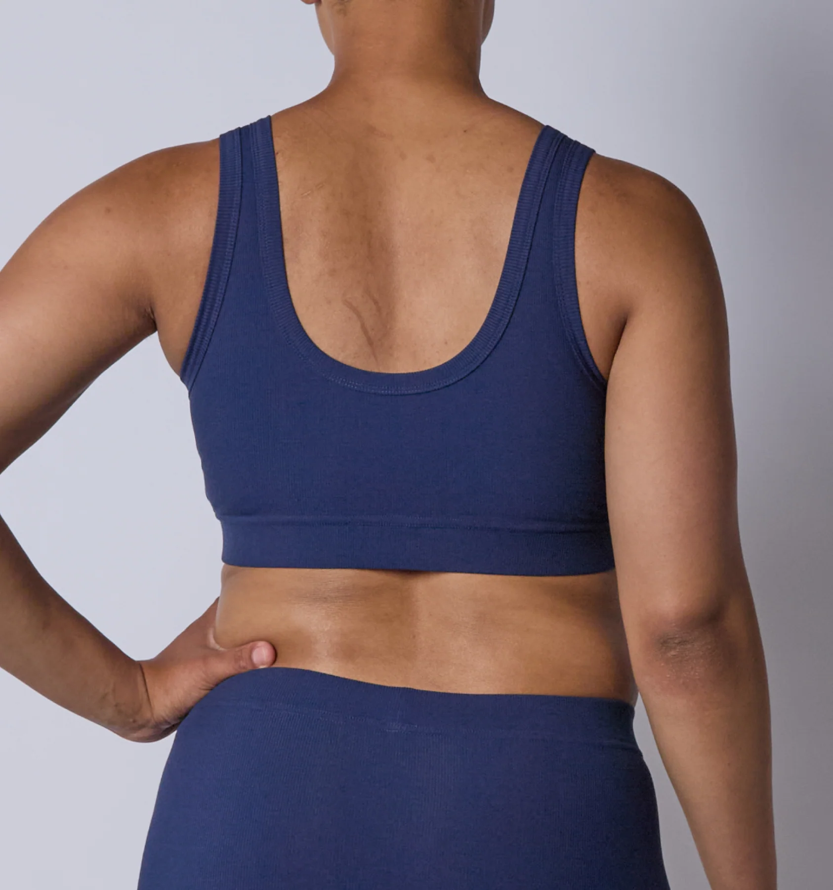 Bamboo Rib Essentials Soft Bra - Future Dusk