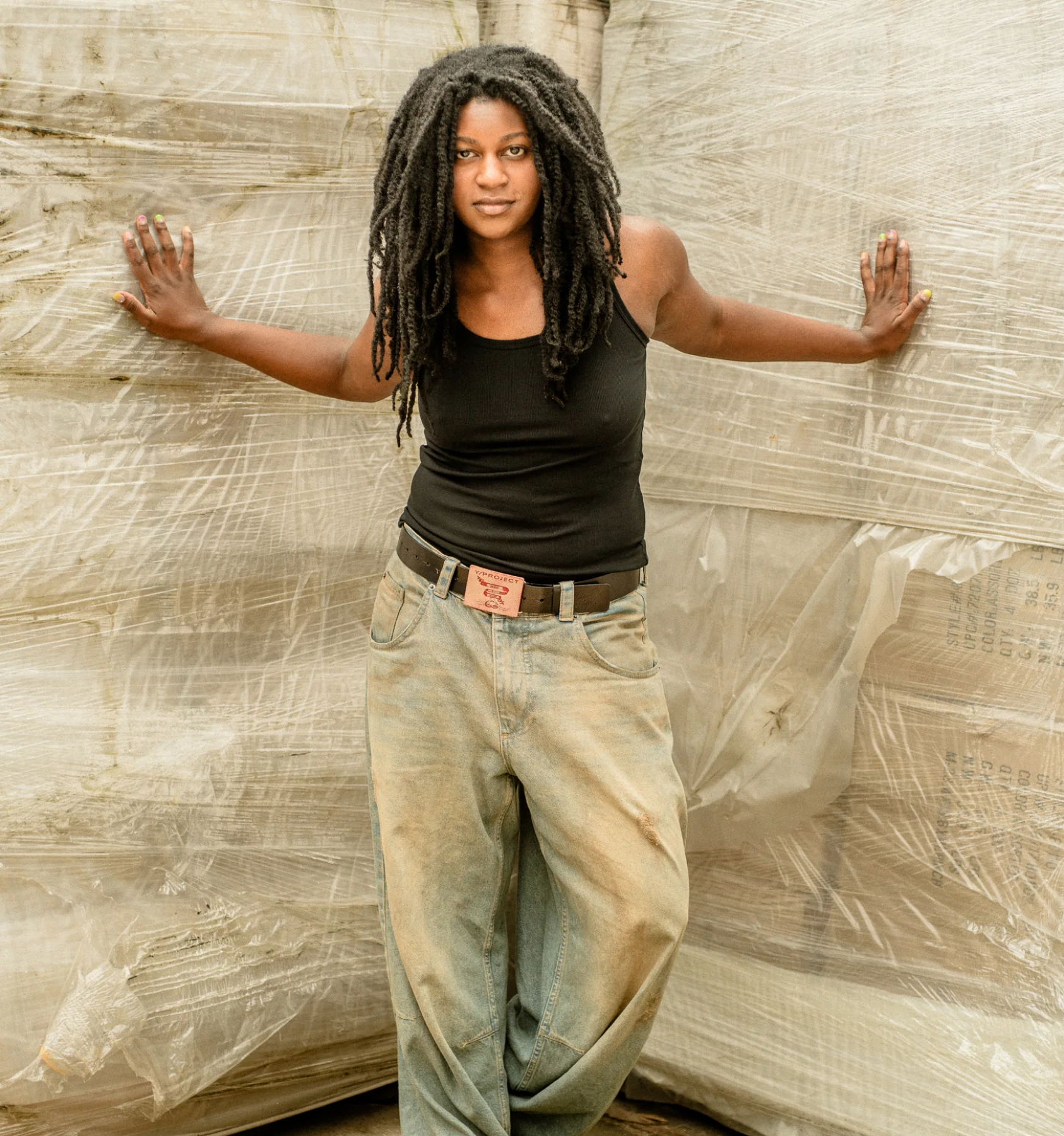 Bamboo Rib Power Tank - Black