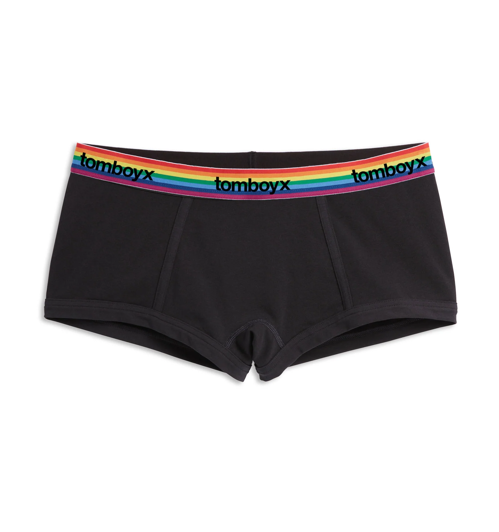 Boy Shorts - Black Rainbow Logo 1 2591-boy-shorts-black-rainbow-logo-1.webp