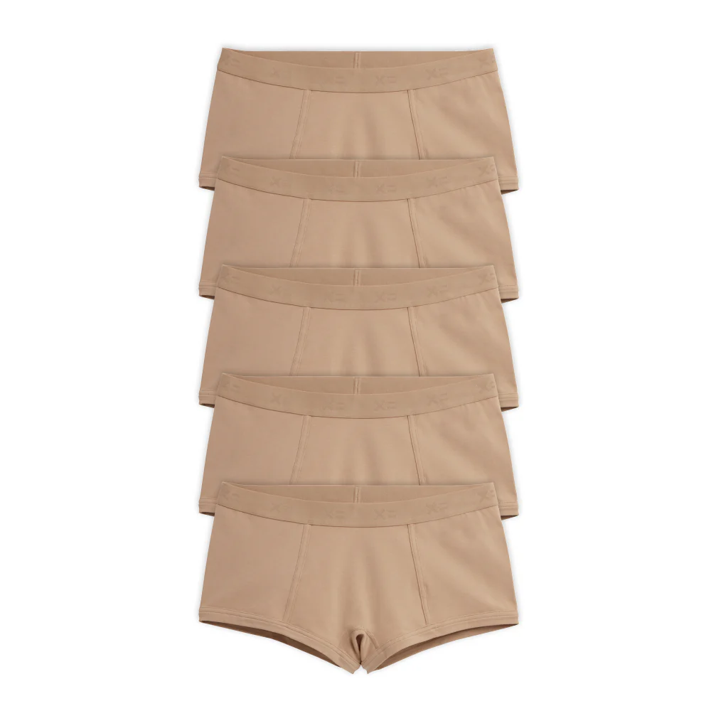 Boy Shorts 5-Pack - Cotton Chai
