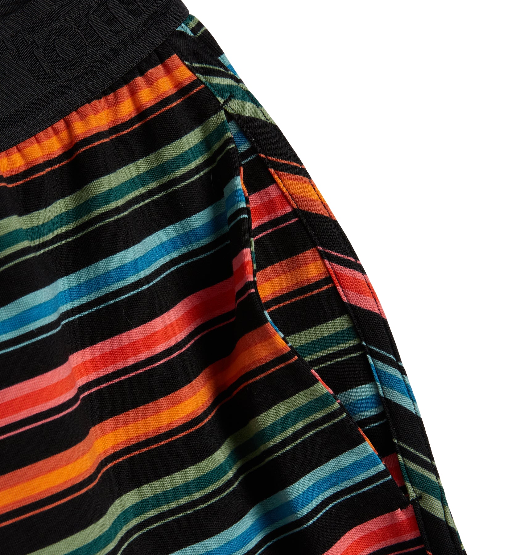 Cotton Boxer Short - Retro Rainbow Stripe