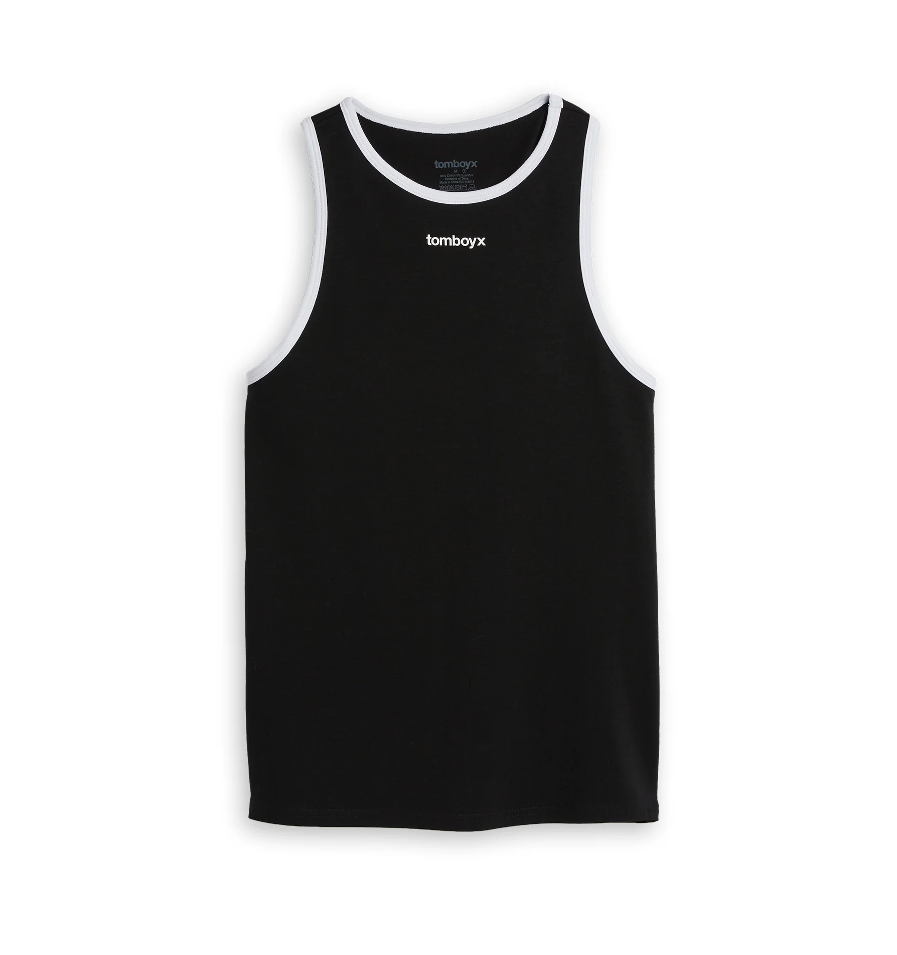 Cotton Ringer Tank - Black