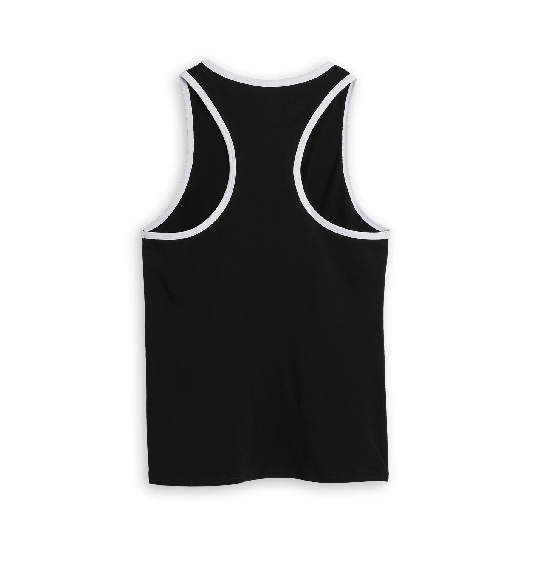 Cotton Ringer Tank - Black