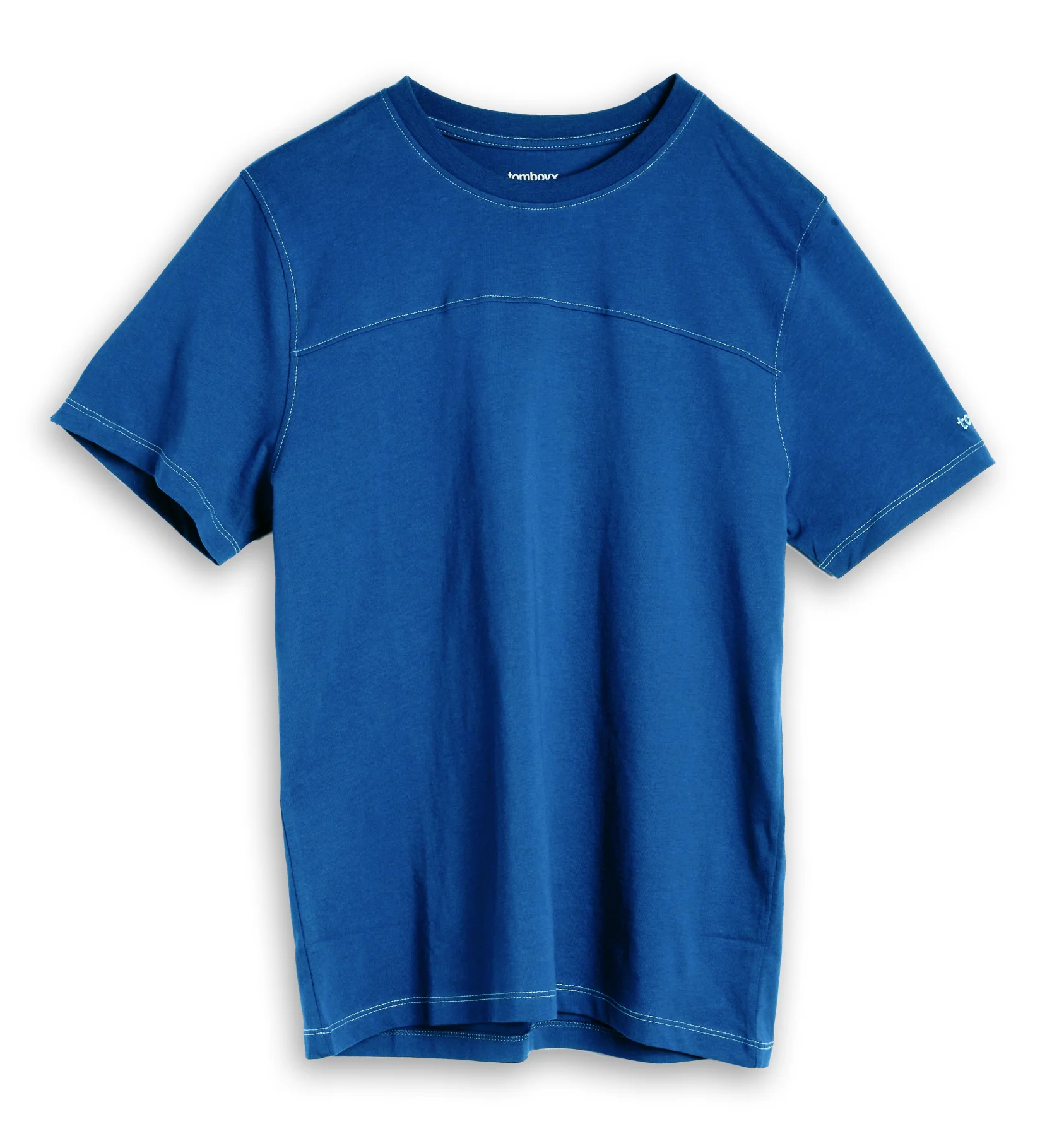 Cotton Vintage Tee - Retro Blue