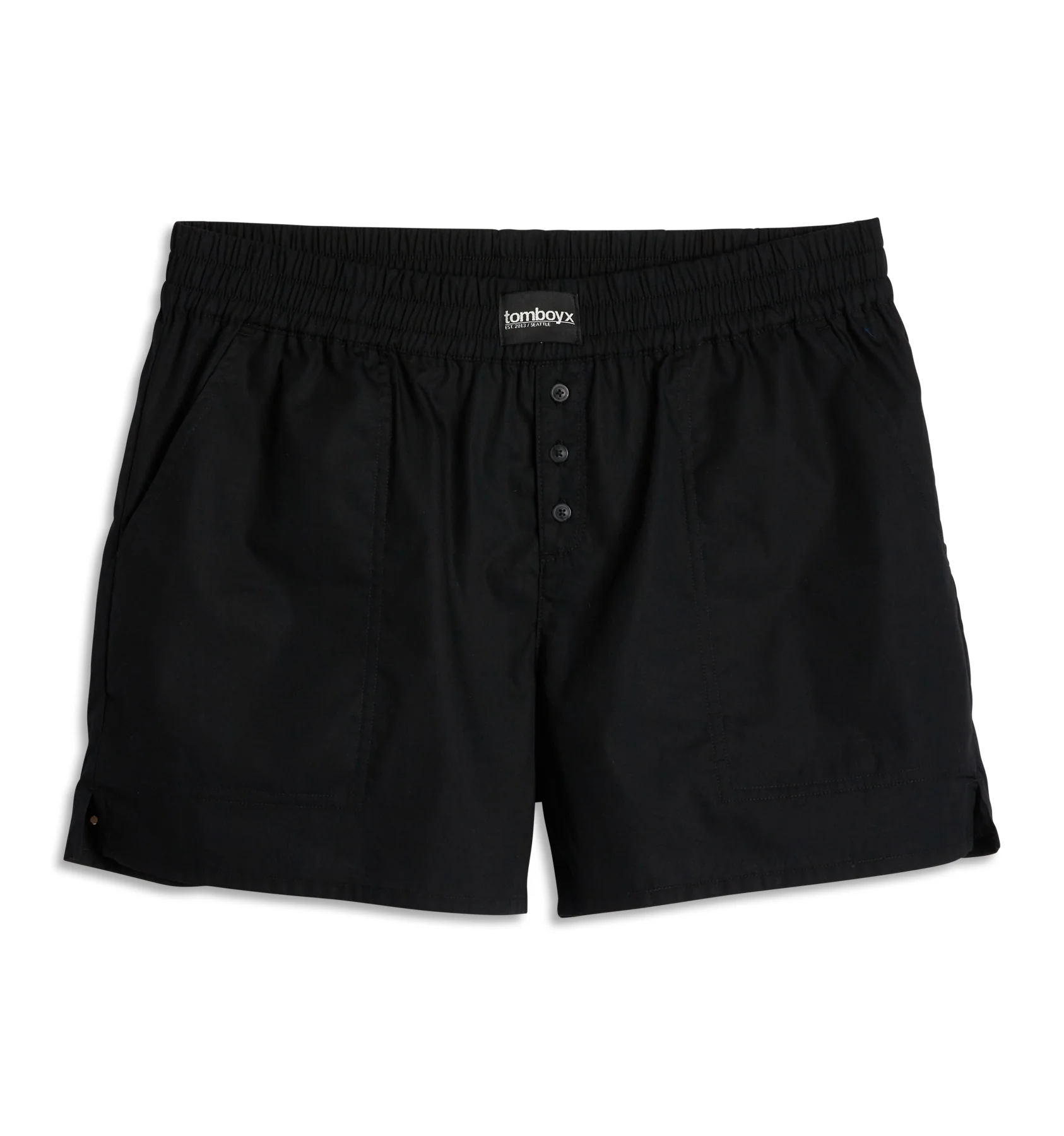 Cotton Woven Boxer - Black