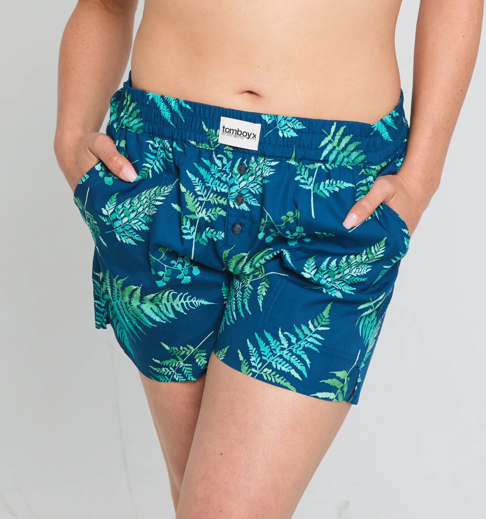 Cotton Woven Boxer - Botanical