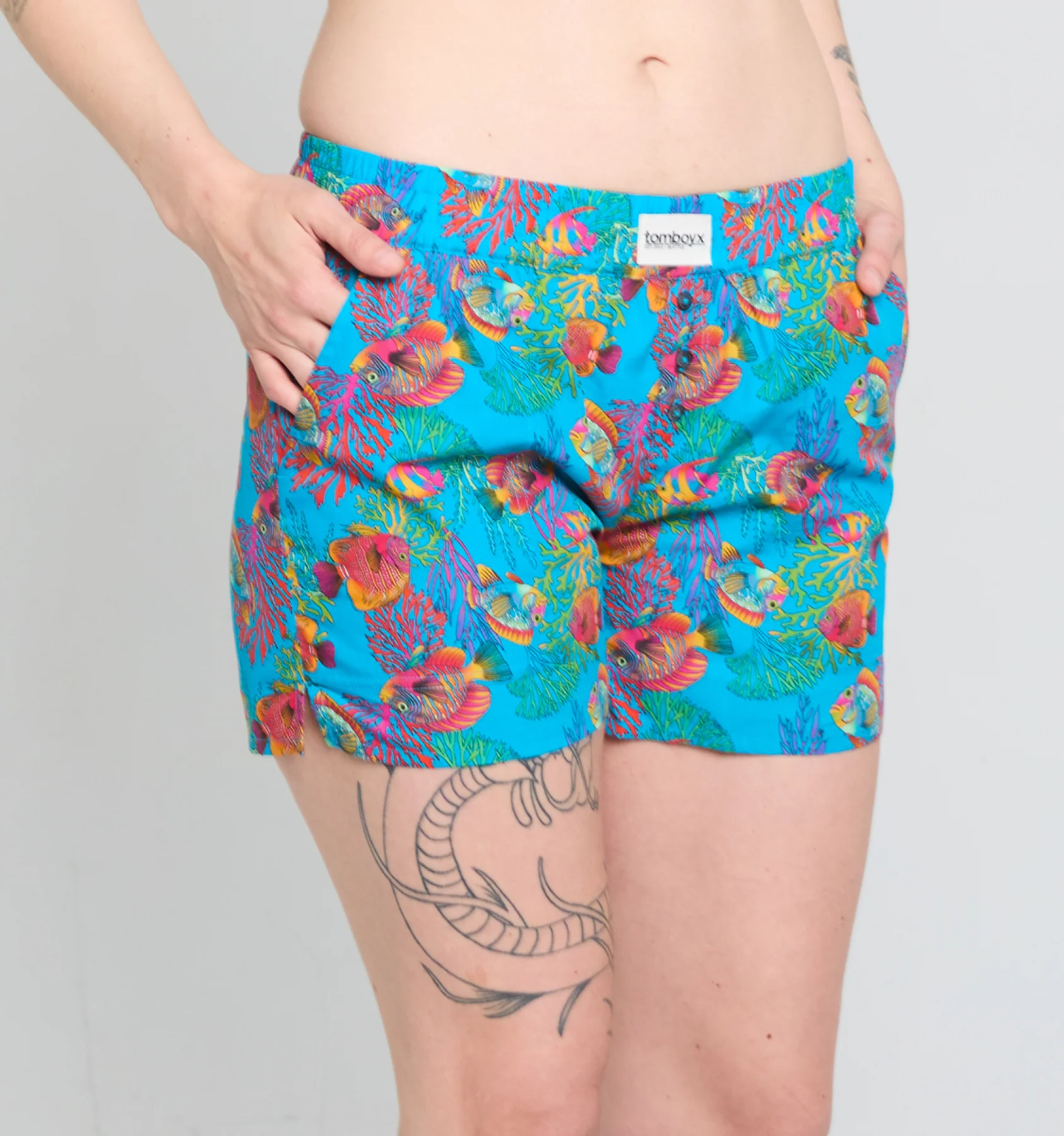 Cotton Woven Boxer - Rainbow Fish