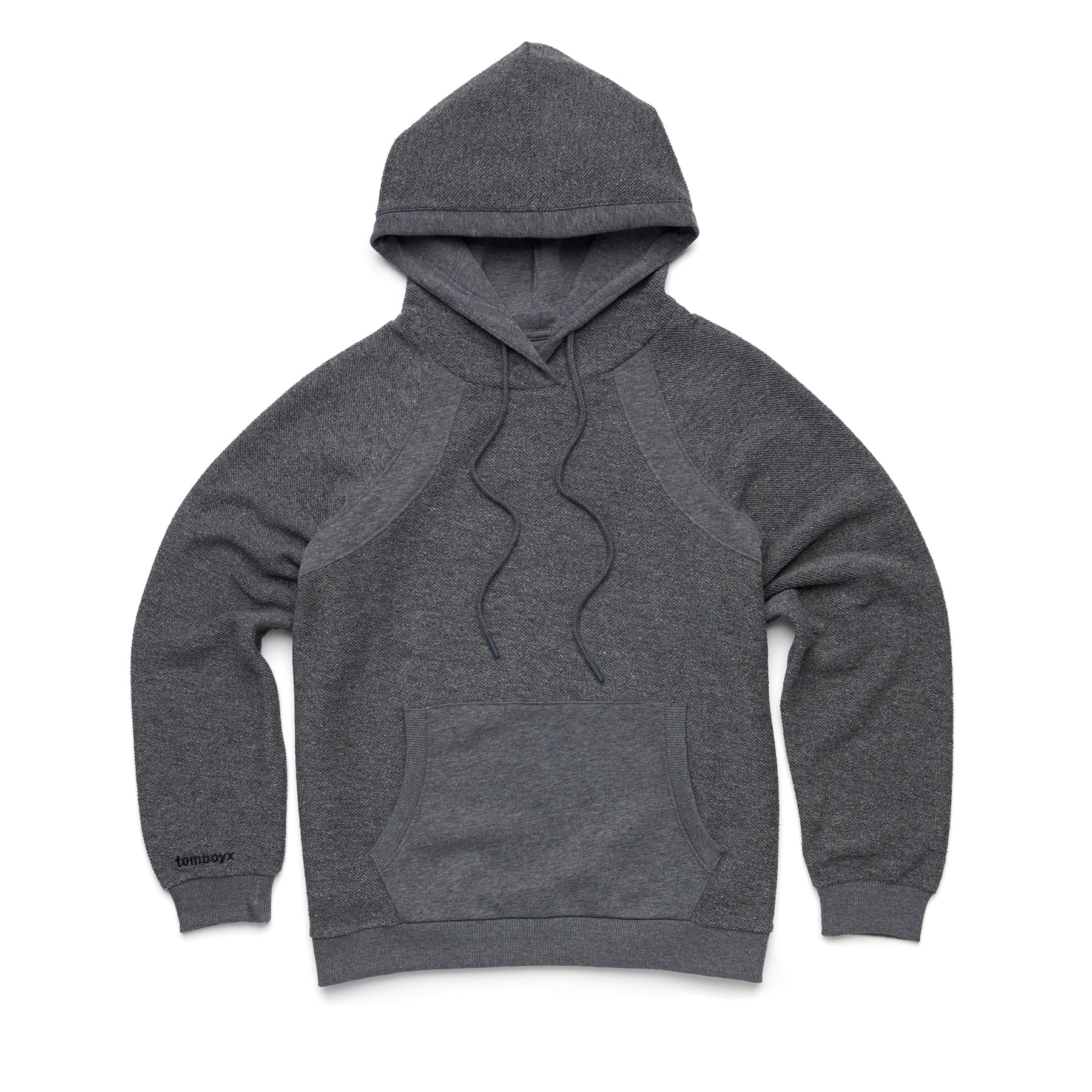 Inside Out French Terry Hoodie - Heather Grey
