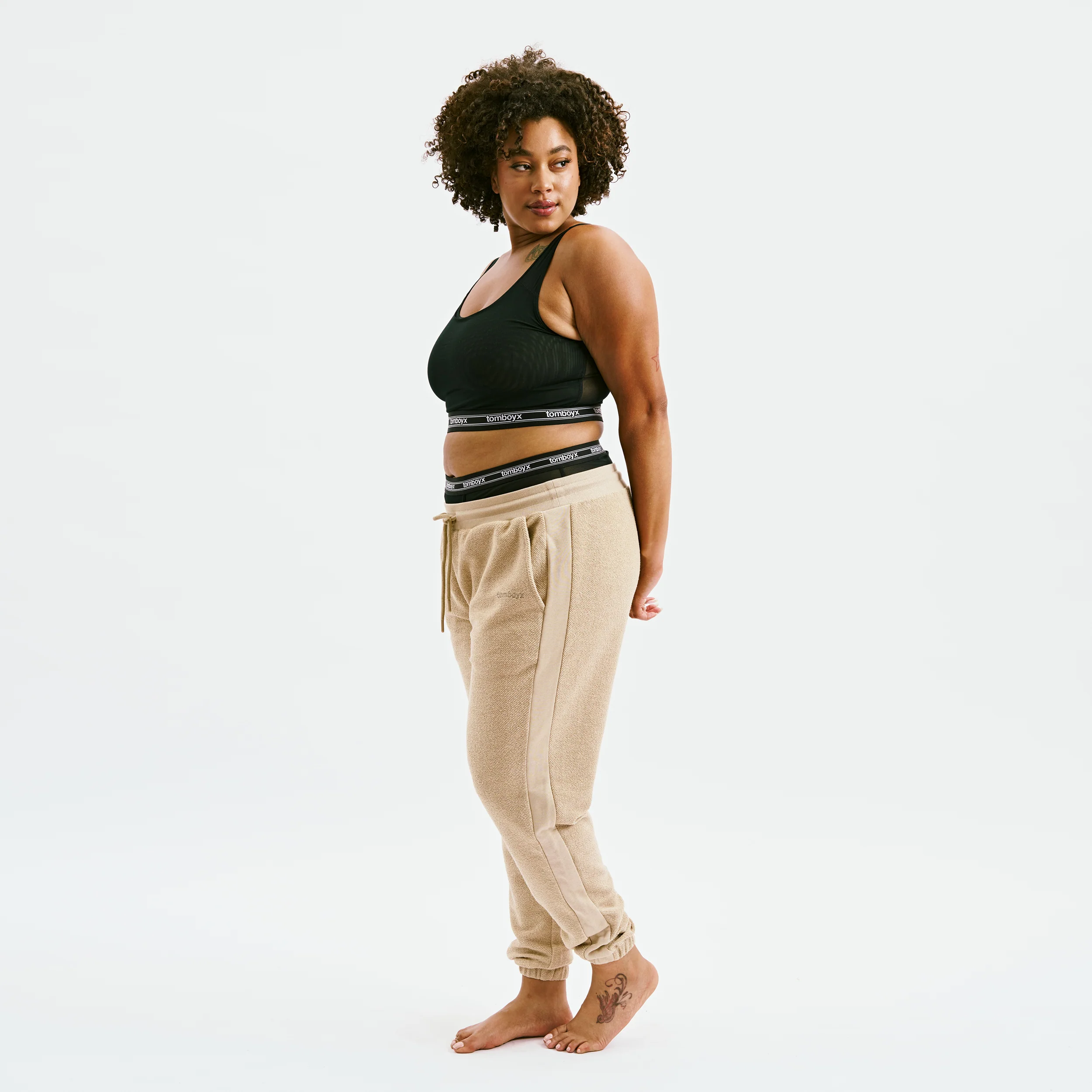 Inside Out French Terry Jogger - Taupe