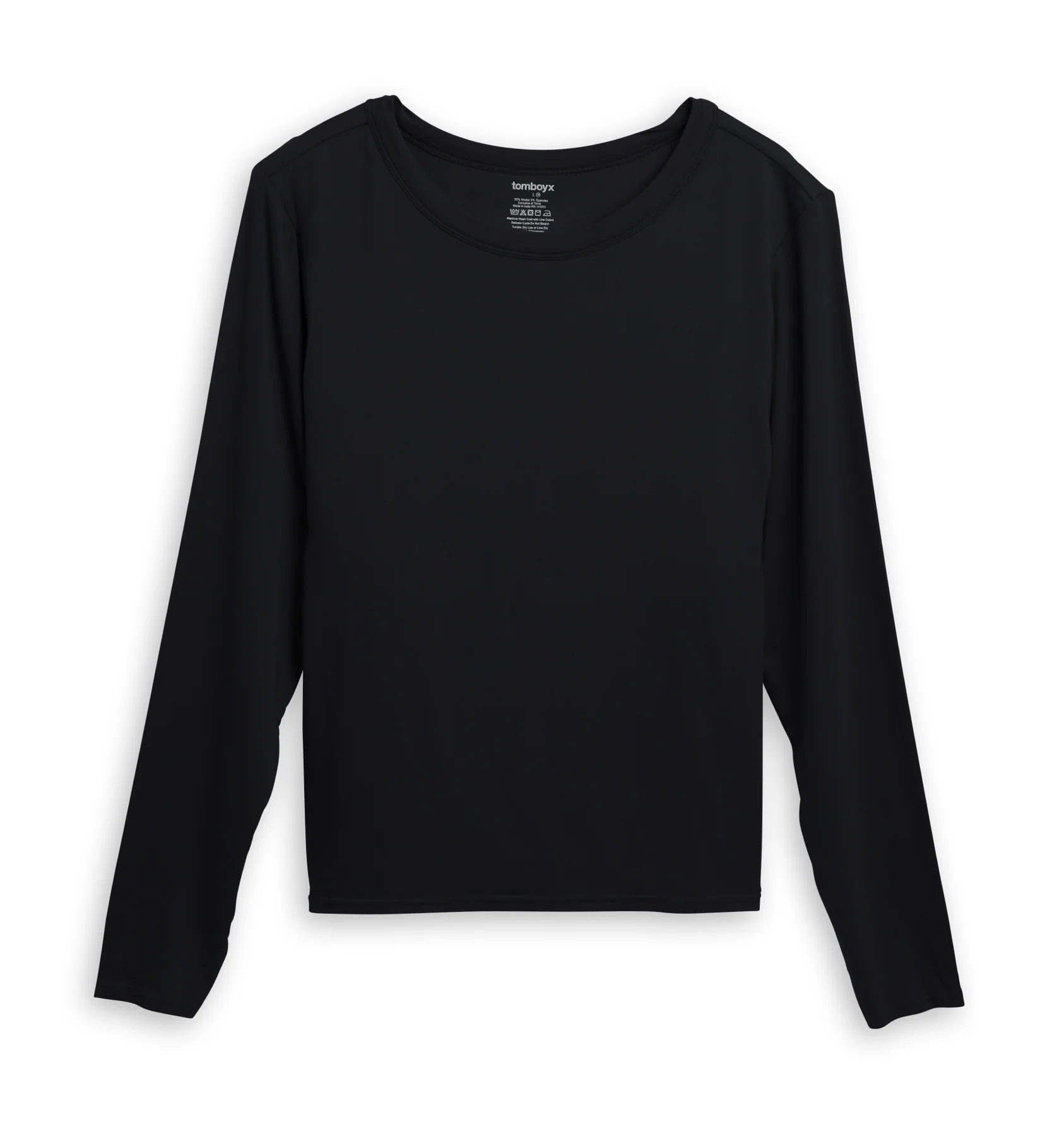 Long Sleeve Bra Top - TENCEL⢠Modal Black 1 4538-long-sleeve-bra-top-tencel-modal-black-1.webp