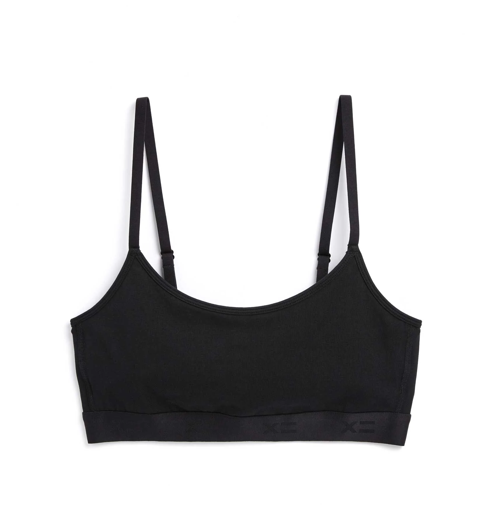 Low Cut Soft Bra - X= Black