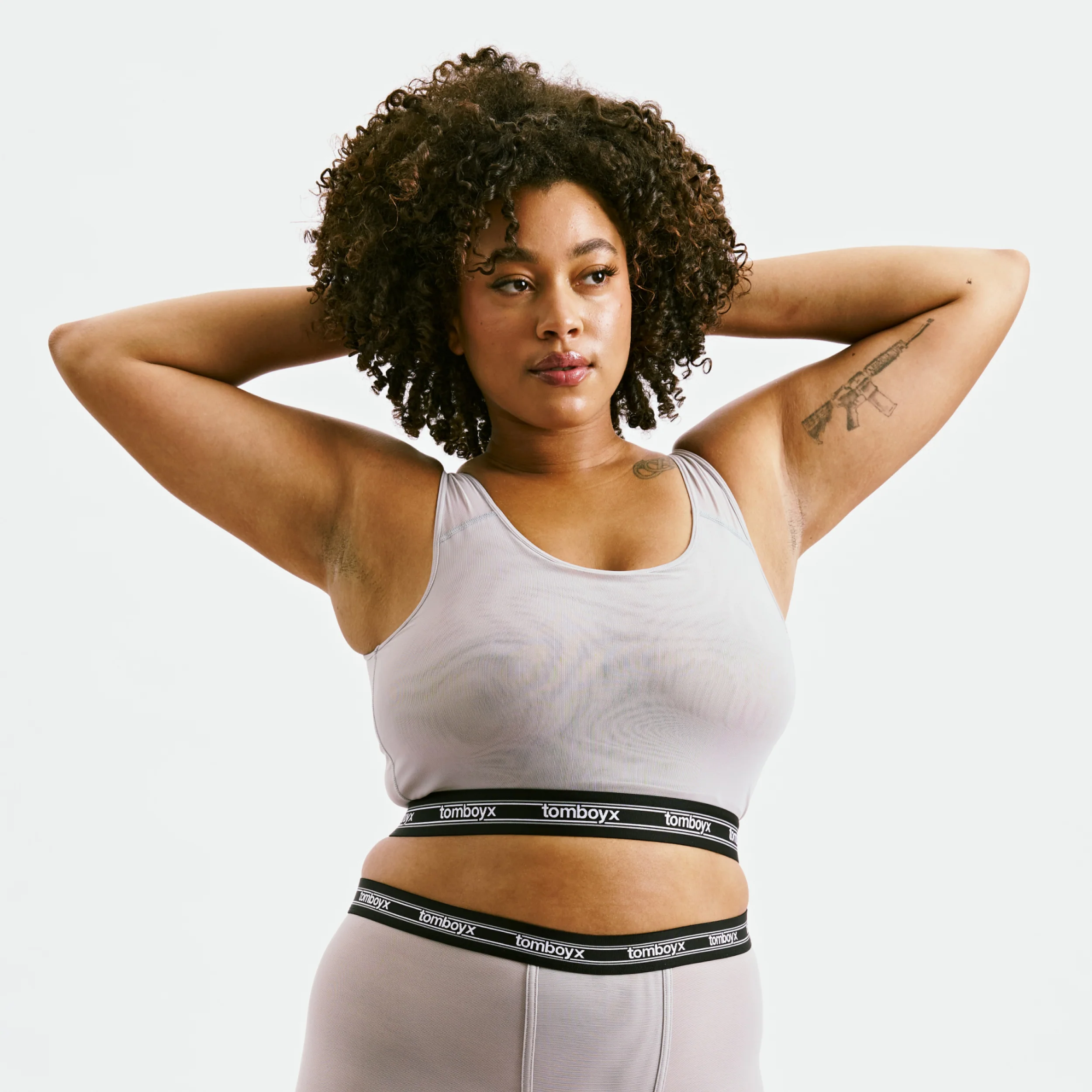 Powermesh Essential Bra - Ultimate Gray
