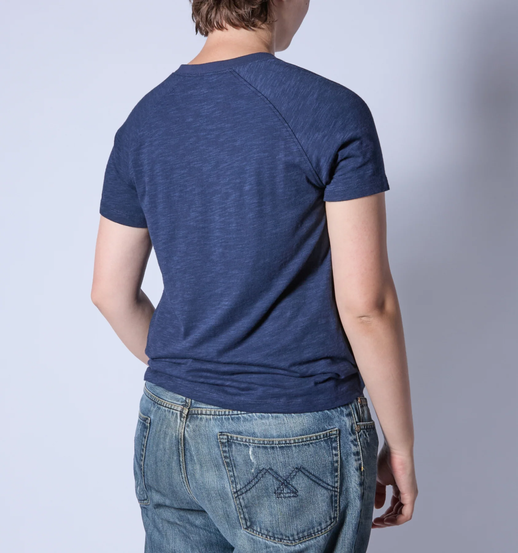Short Sleeve Jersey Slub Raglan Tee - Future Dusk