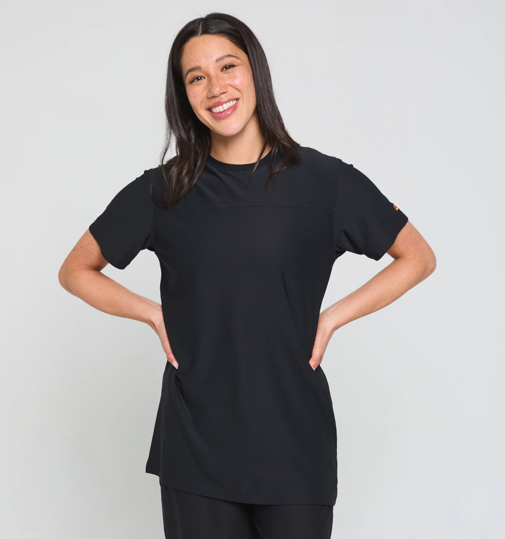 Solarmesh Oversized Tee - Black
