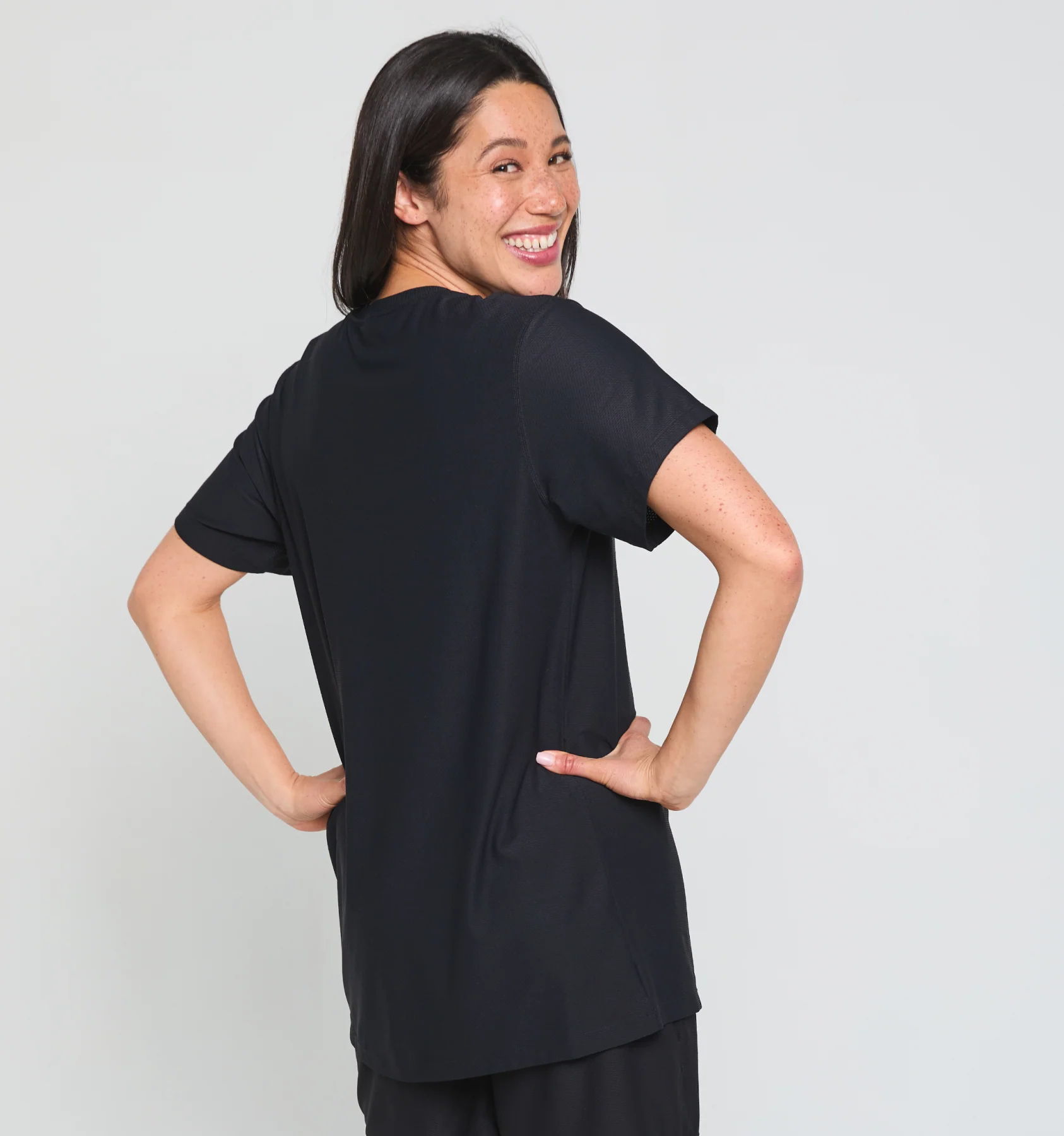 Solarmesh Oversized Tee - Black