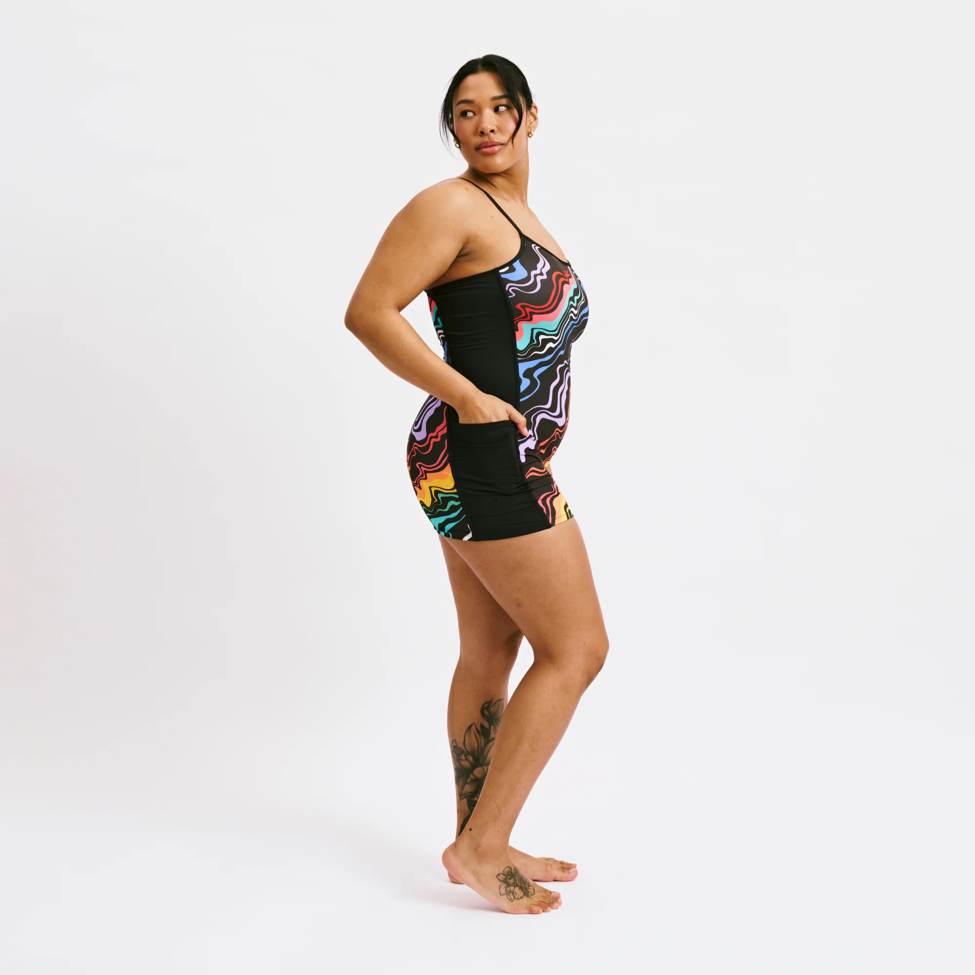 Swim 3.5" Skinny Strap Unisuit - Making Waves