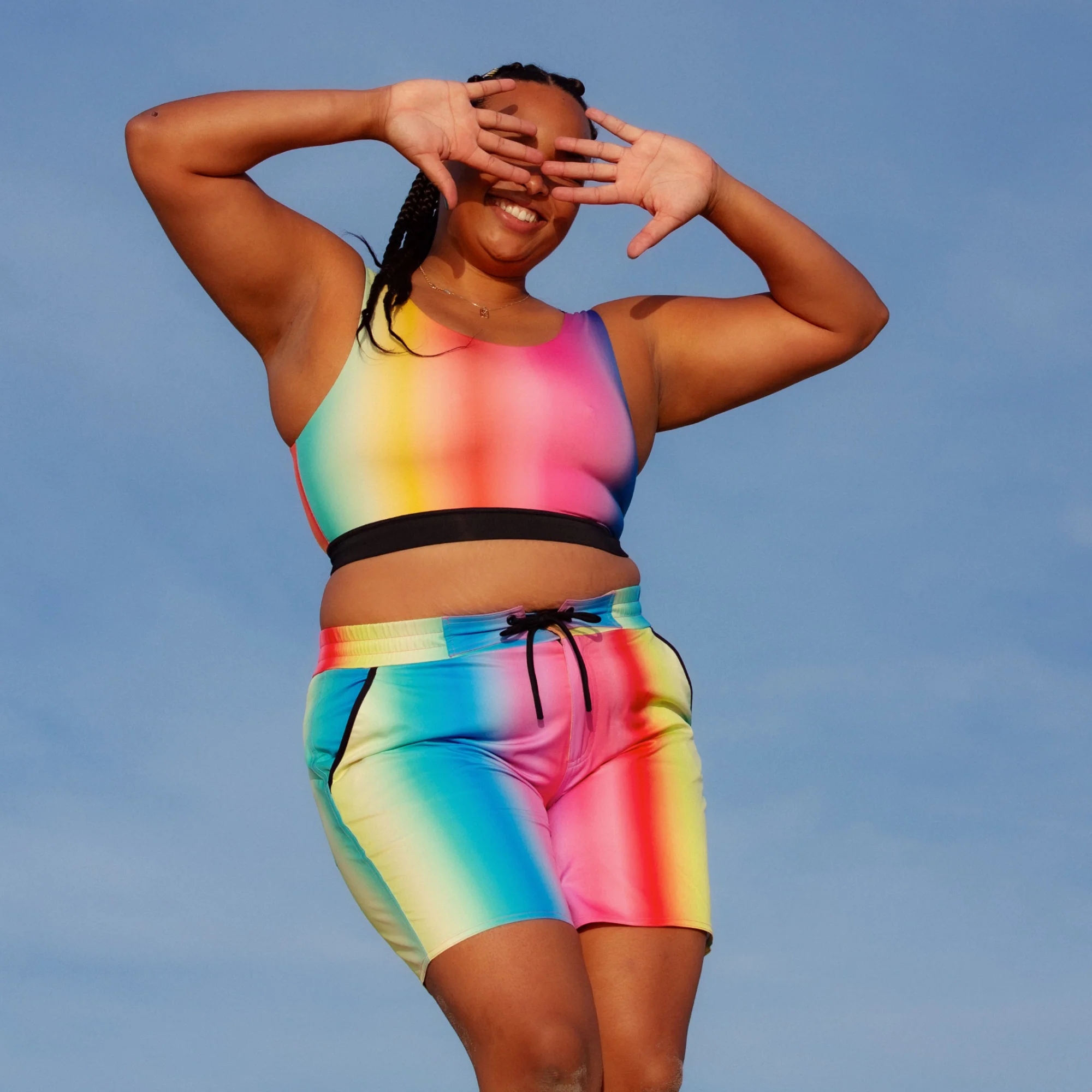 Swim 7" Heritage Board Shorts - Melting Rainbow