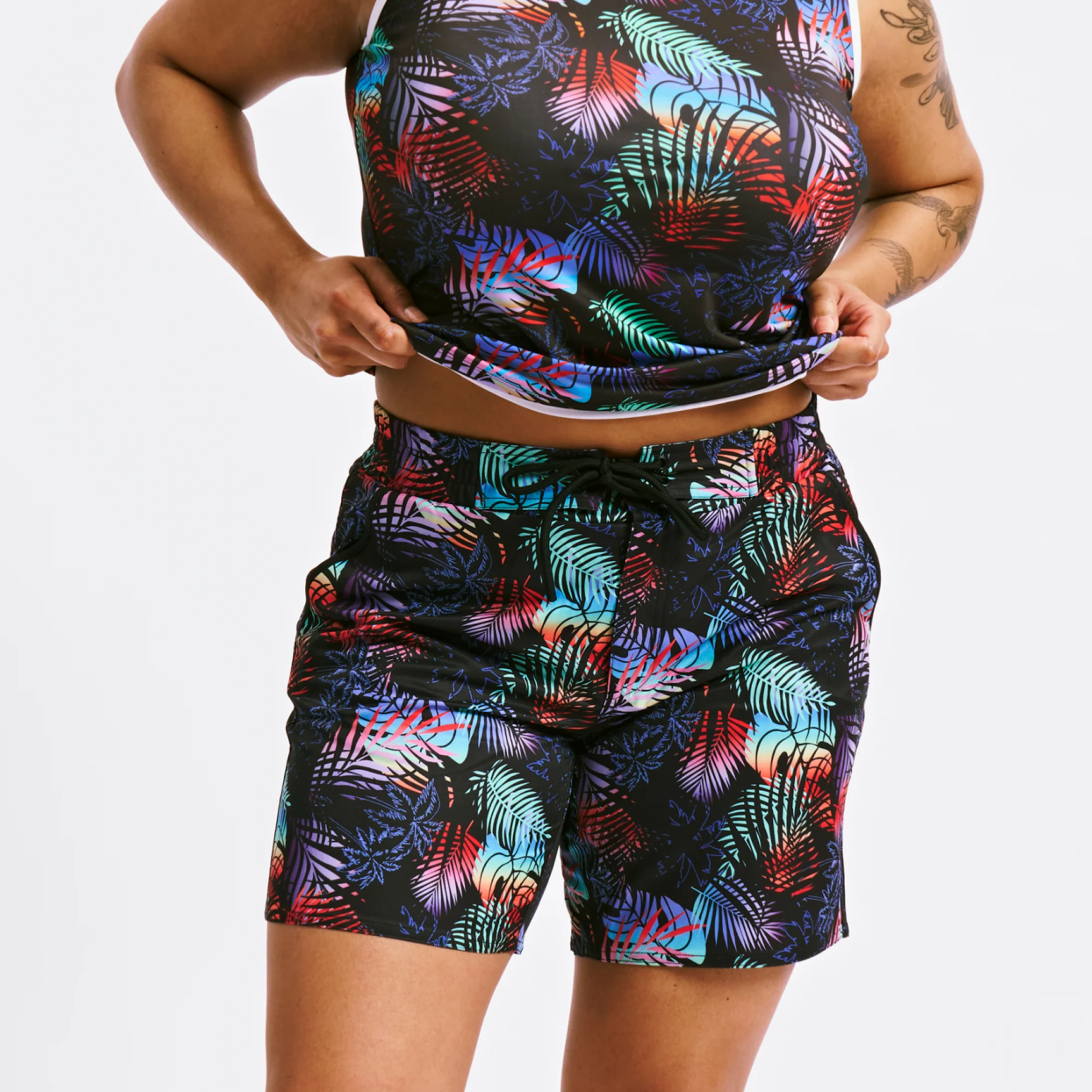 Swim 7" Heritage Board Shorts - Palm Dreams