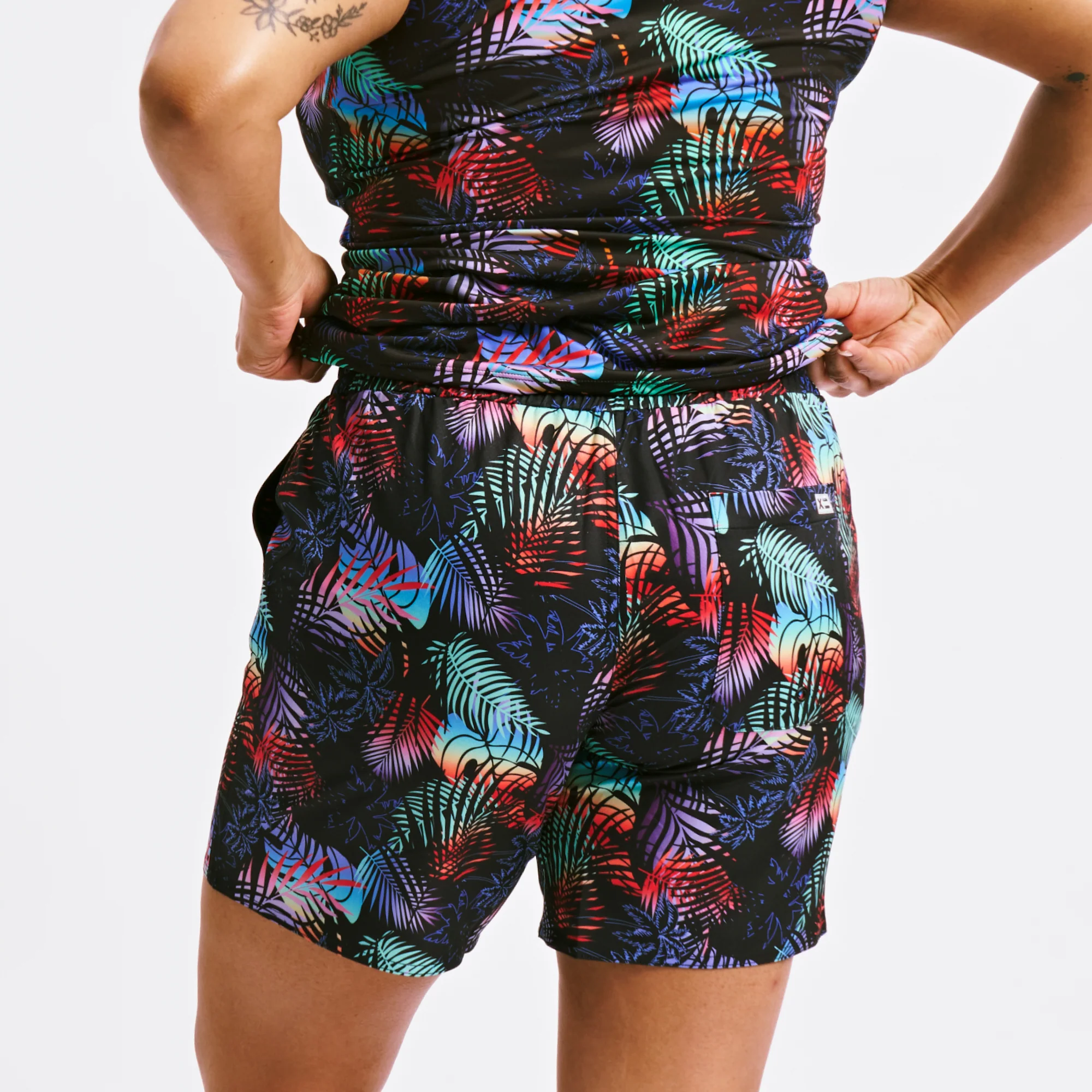 Swim 7" Heritage Board Shorts - Palm Dreams