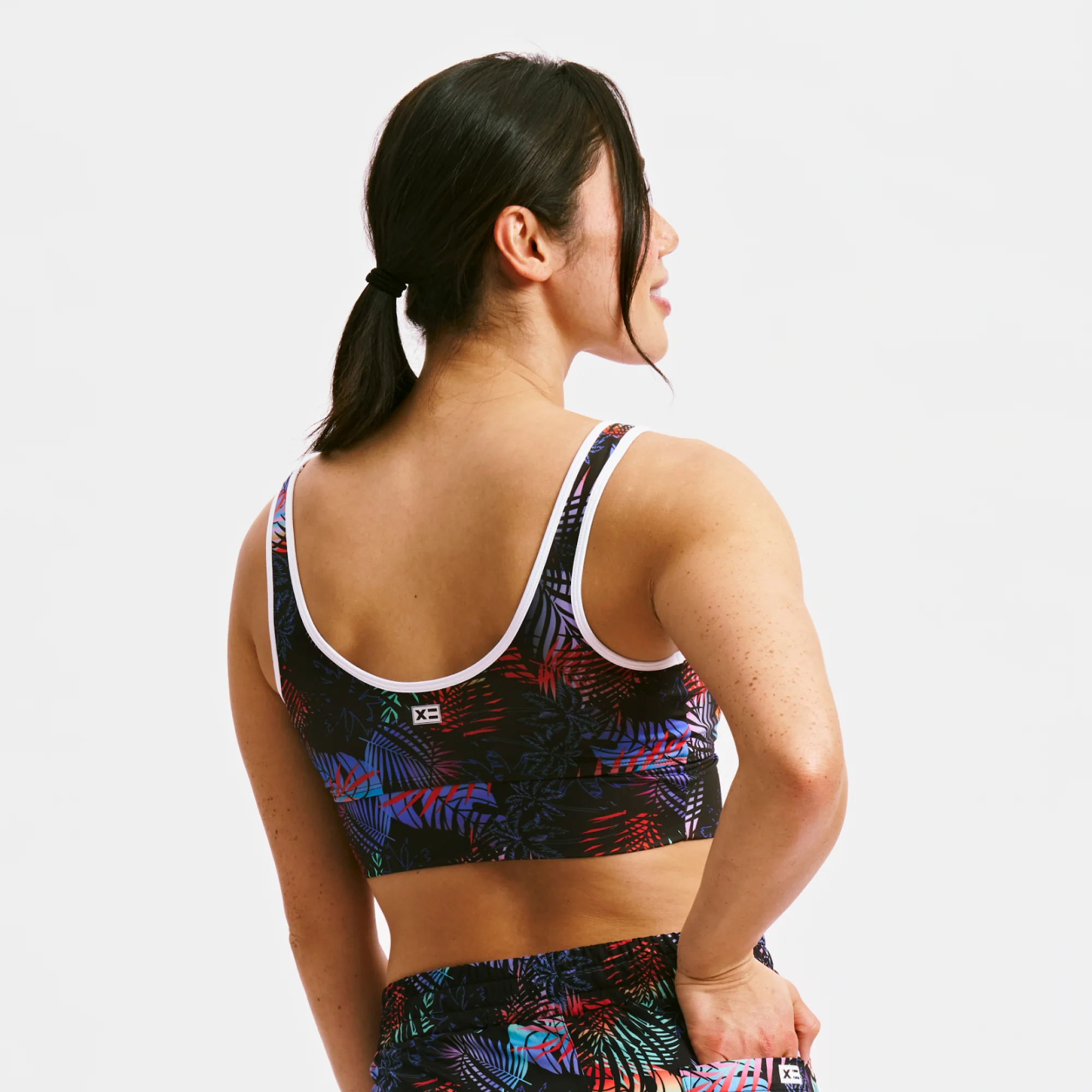 Swim Straight Up Longline Top - Palm Dreams