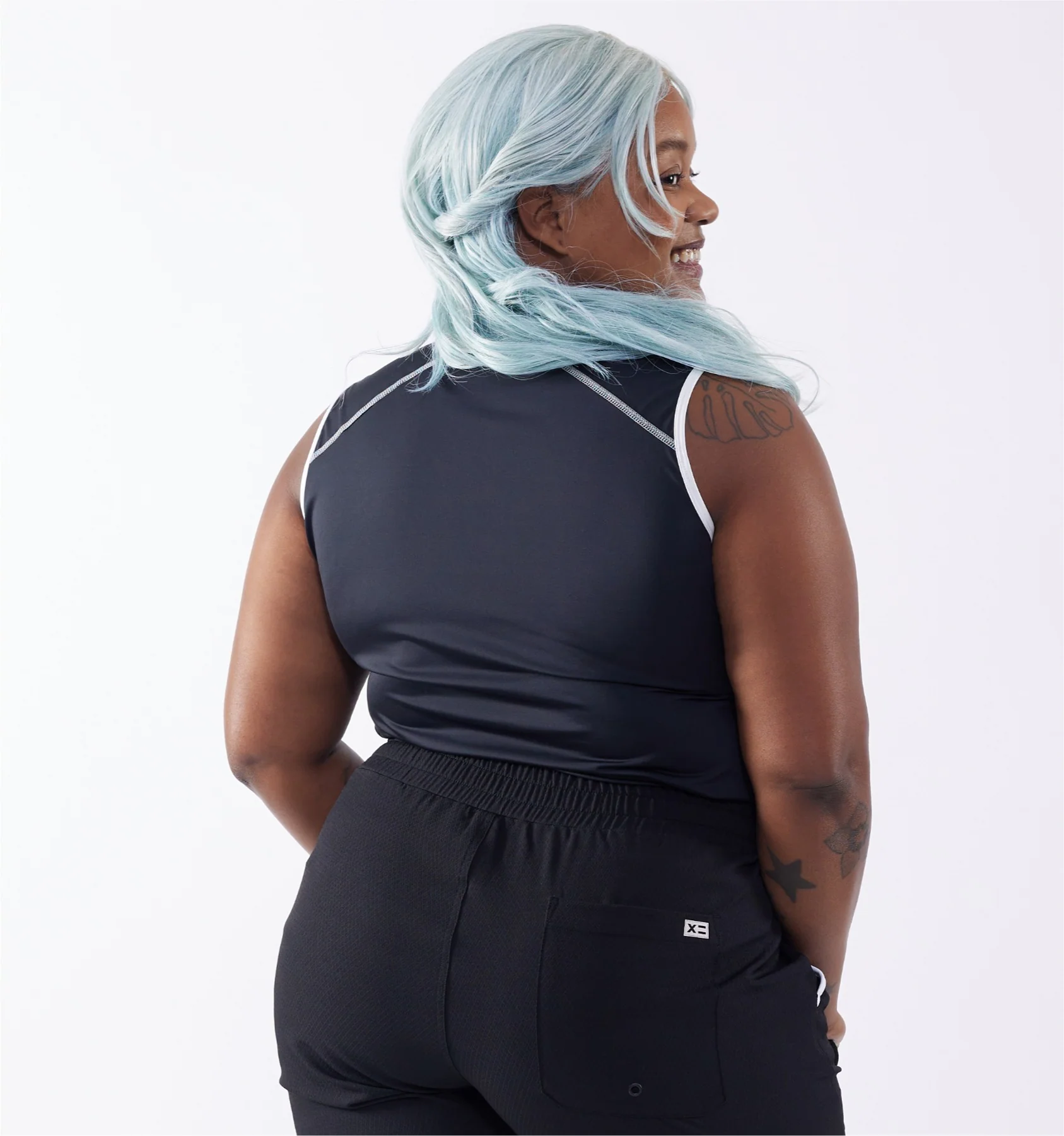 Swim Tank - Black Novelty