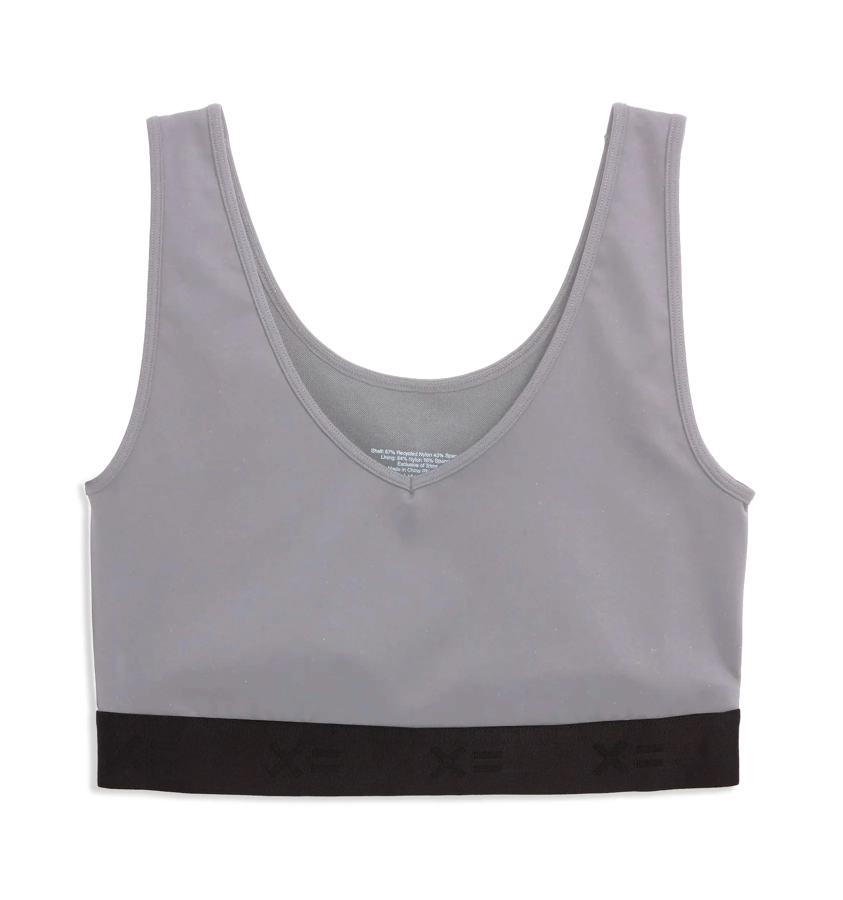 V Neck Compression Top - Ultimate Gray