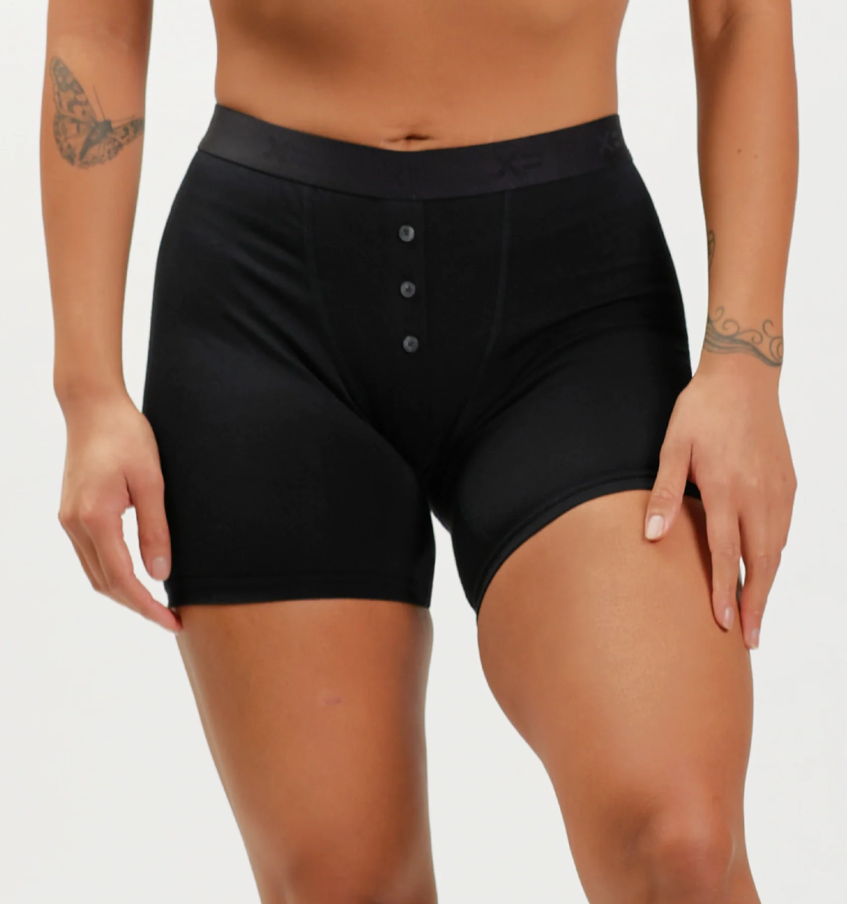 6" Fly Boxer Briefs - X= Black