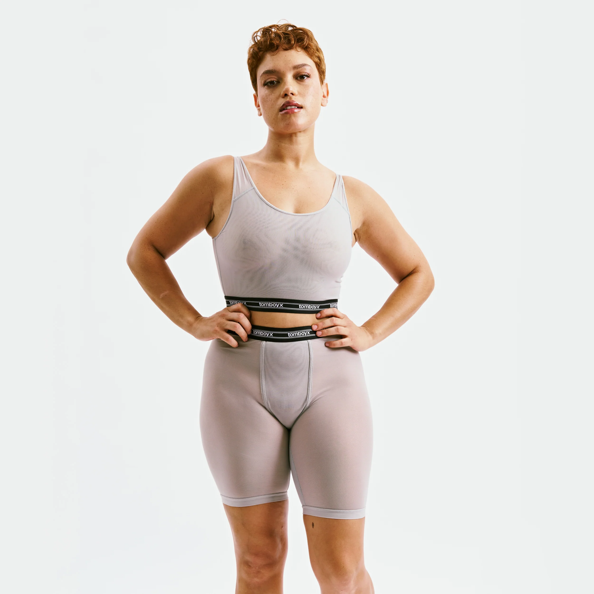 Powermesh 9" Boxer Briefs - Ultimate Gray