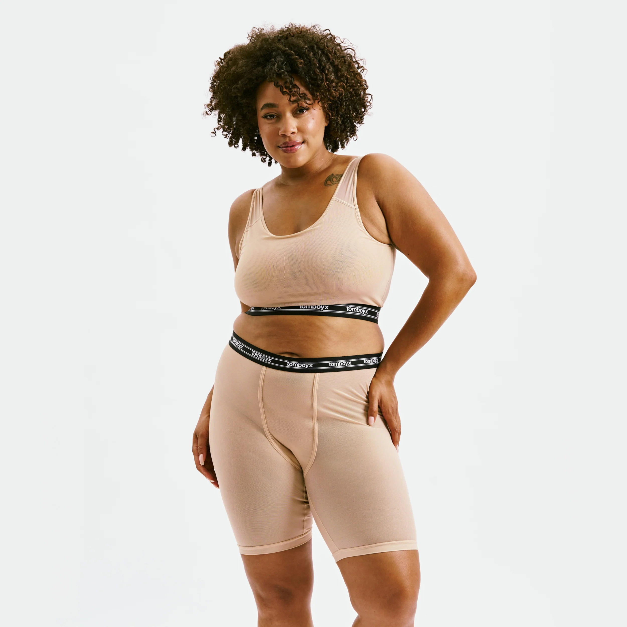 Powermesh 9" Boxer Briefs - Chai 1 991-powermesh-9-boxer-briefs-chai-1.webp